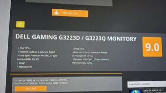 Herný monitor DELL GAMING G3223D - 3