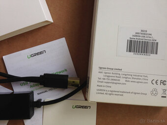 Ugreen 30219 ethernet LAN adaptér 2v1 pre PC Android Tablet - 3