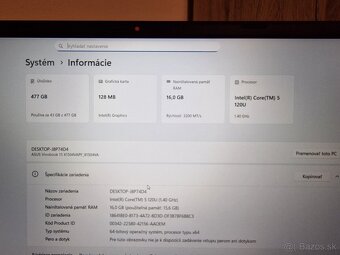 15.6" Asus vivobook 15 Intel core 5 - 3