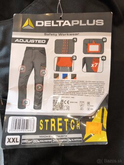 Deltaplus elasticke pracovne nohavice XXL nove - 3