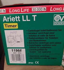 Odsavaci toaletny ventilátor Ariett LL T s časovačom - 3