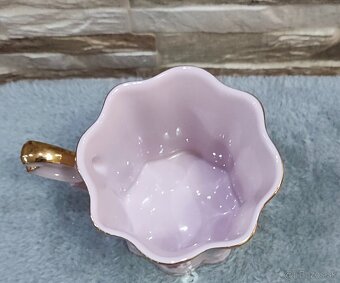 Růžový porcelán, hrníček Chodov - 3