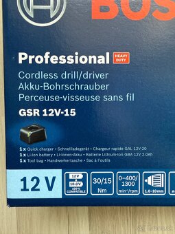 AKU VRTACI SKRUTKOVAC Bosch GSR 12V-15 - 3