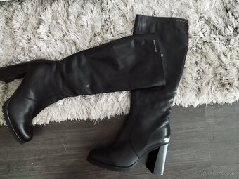 Kožené čižmy zn. Solo Femme 39 - 3