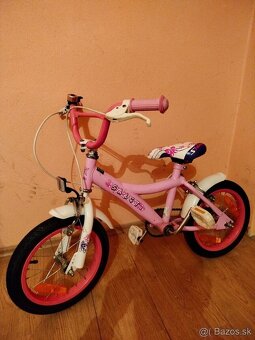 Detský bicykel 14 ružový - 3