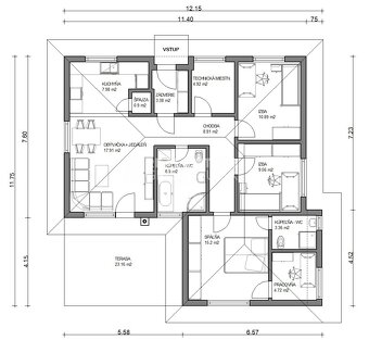 Bungalov na kľúč aj s pozemkom 244000 € - 3