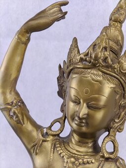 Veľká bronzová socha Tara Mudra Maja 52cm - Nepál - 3