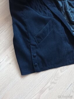 Zimná čierna bunda M-L - 3