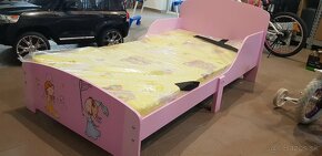 Detská dievčenská posteľ/ postieľka, rozmer 135x70cm - 3