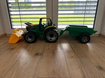 Traktor s lyžicou a vlečkou - 3