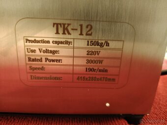 Elektrický mlynček na mäso 12" v záruke - 3