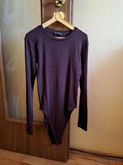 damske čokoladovo hnede body ZARA - 3