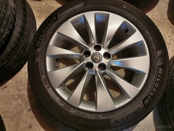 Opel Mokka X - originál 18" alu disky s letnými pneu - 3