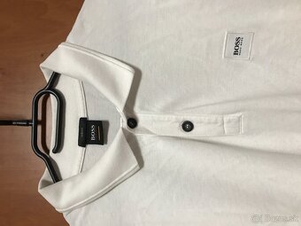 HUGO BOSS originál white pánske polotricko L/XL - 3