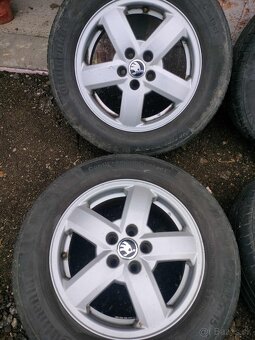 4ks alu disky orig. Škoda 5x100 r15 - 3
