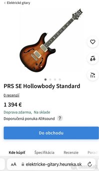 PRS SE HOLLOWBODY II - TRI-COLOR SUNBURST - 3