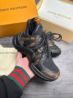Louis Vuitton tenisky zenske black komplet balenie - 3
