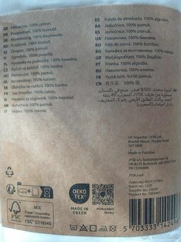 2 NOVÉ OBLIEČKY NA ANATOMICKÝ VANKÚŠ 40x60x11CM=LEN ZA 8€ - 3