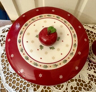 VILLEROY & BOCH VIANOČNÁ BONBONIÉRA S JABĹČKOM - 3