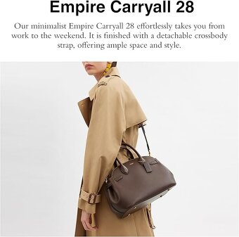 COACH Dámske tašky cez rameno Empire Carryall 28 B4/Dark Sto - 3