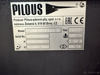 Pásová píla PILOUS ARG 260 plus E - 3