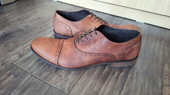 Pánske poltopánky - GINO ROSSI - VERO CUOIO - 3