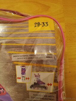 Detské dievčenské kolieskové korčule v 29-33 - 3