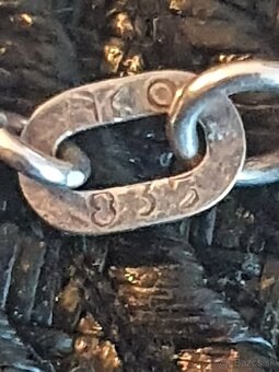 strieborný vintage náhrdelník - 3