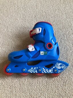 Detské kolieskové korčule Oxelo, nastaviteľná veľkosť 32-34 - 3