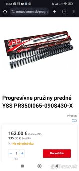 Progresívne pružiny Yamaha TDM - 3