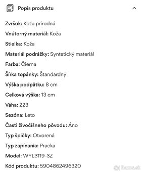 Kožené sandále v.38 Lasocki - 3