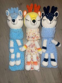 Pyžamkožrút, jelenček, Mickey a Minnie, háčkované Hračky - 3