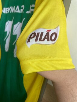 Žltý dres Neymar Jr. s podpisom, logom NJR a značkou Pilão – - 3