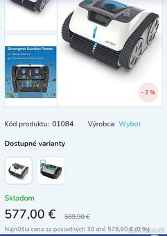 Automatický batériový vysávač Wybot Osprey 700 - 3