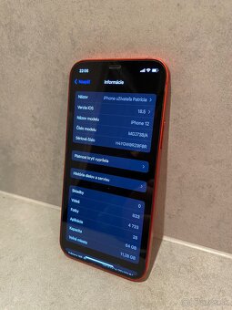 (REZERVOVANÉ) Apple iPhone 12 64gb - 3
