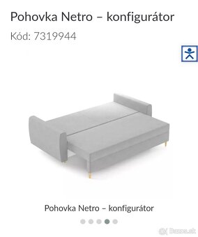 Predám pohovku NETRO ZETTA 296 - 3