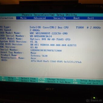Predam Acer extensa 5630g - 3