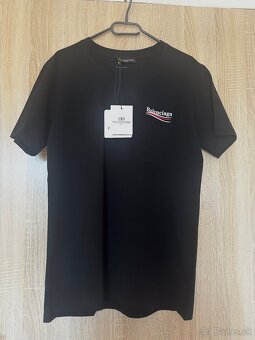 Balenciaga cierna panske tricko - 3