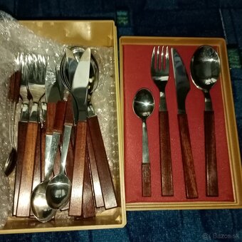 Príbor Rostex s drevenou rúčkou - 3