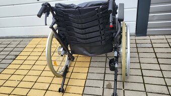 invalidny vozík XL 57cm pre širšie ťažšie postavy do 170kg - 3