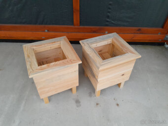 2 x Drevený kvetináč 45x45x52cm - 3