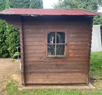 Zájradný domček drevený š 2,5 m x hl 2 m - 3