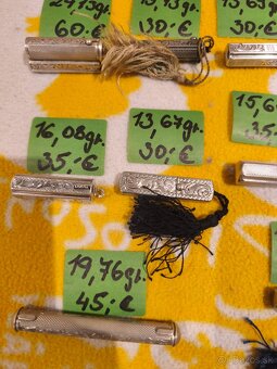 100-rocne strieborné púzdra na rúž - 3