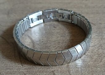 Magnetický náramok z chirurgickej ocele - 3