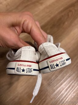 Biele detské converse, veľkosť 20 - 3