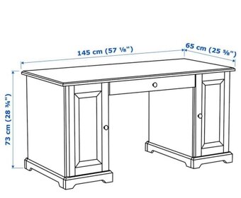 Predám písací stôl Liatorp Ikea - 3