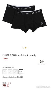 PHILIPP PLEIN boxerky veľ. XL - 3