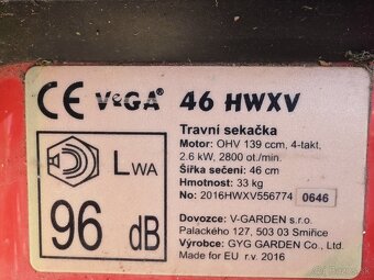 Benzínova kosačka Vega s pojazdom - 3