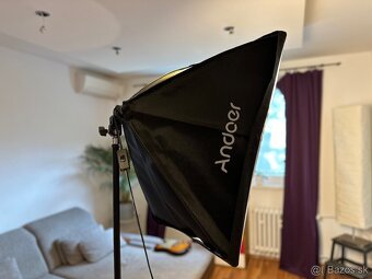 Komplet Štúdiové Osvetlenie: Svetlá + Softboxy + Stojany - 3