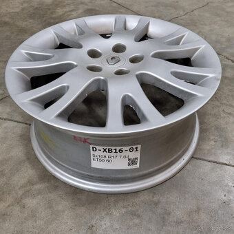 RENAULT hliníkové disky 5x108 R17 ET50 - 3